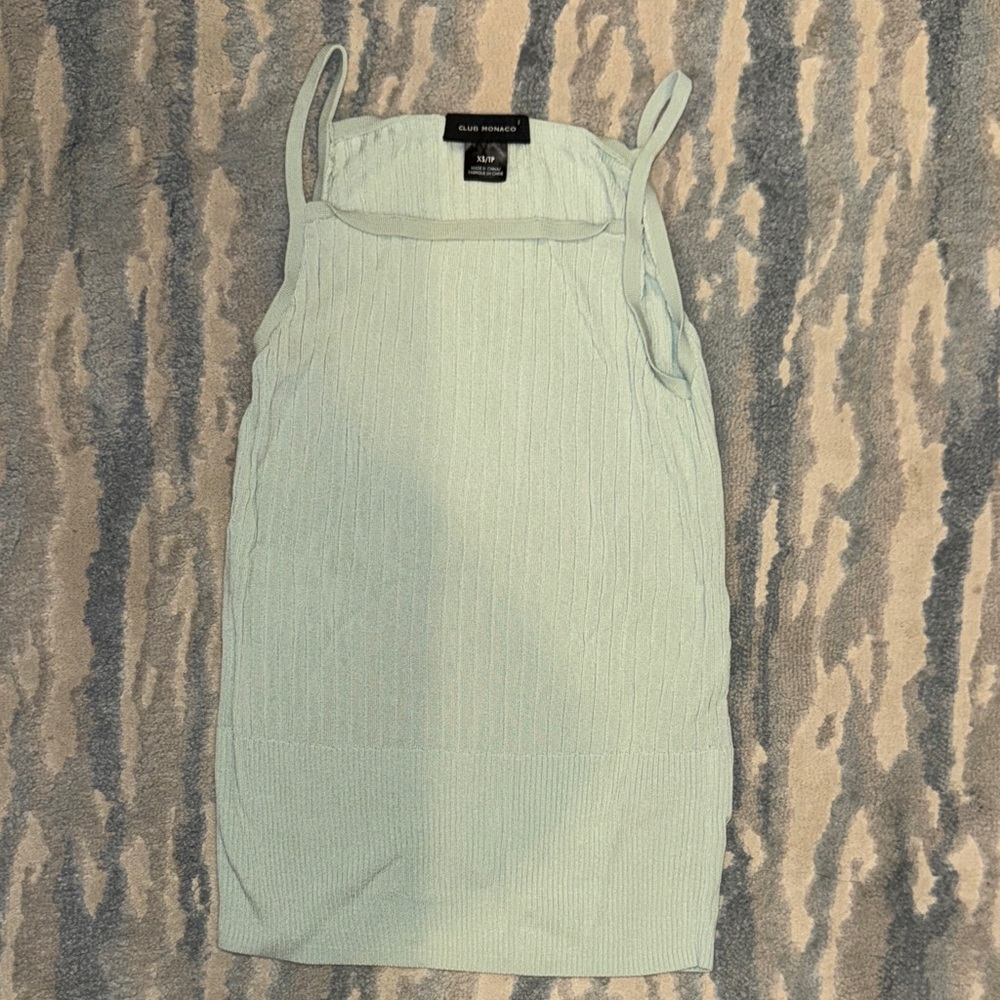 Club Monaco Light Blue Ribbed Women's Camisole